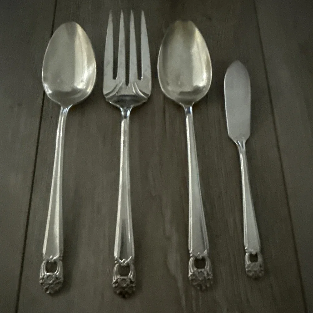 1847 Rogers Bros ETERNALLY YOURS Silverplate‎ Solid Serving Spoon Flatware
